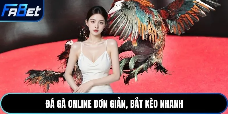 Đá gà online đơn giản, bắt kèo nhanh