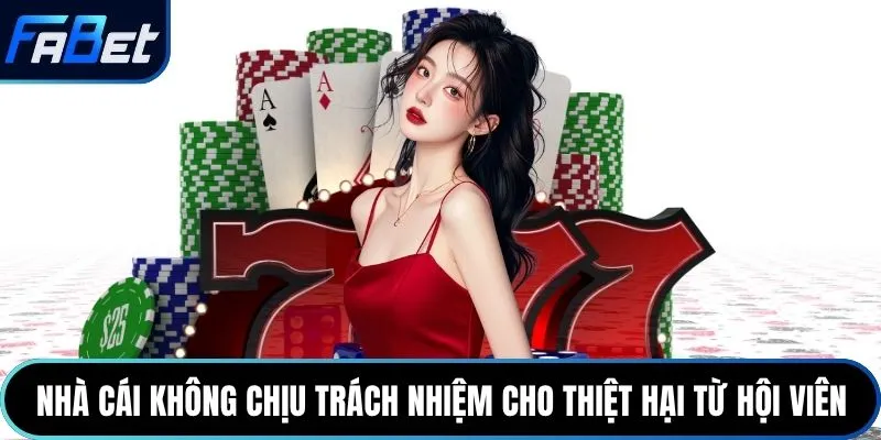 Nhà cái không chịu trách nhiệm cho thiệt hại từ hội viên