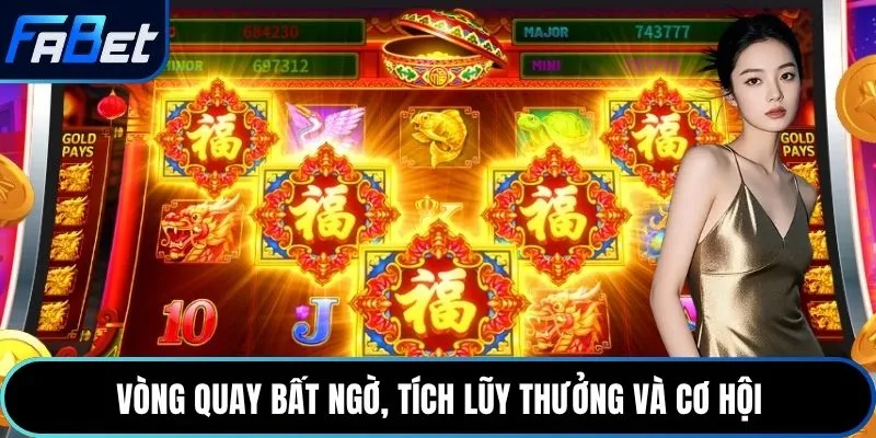 Vòng quay bất ngờ, tích lũy thưởng và cơ hội